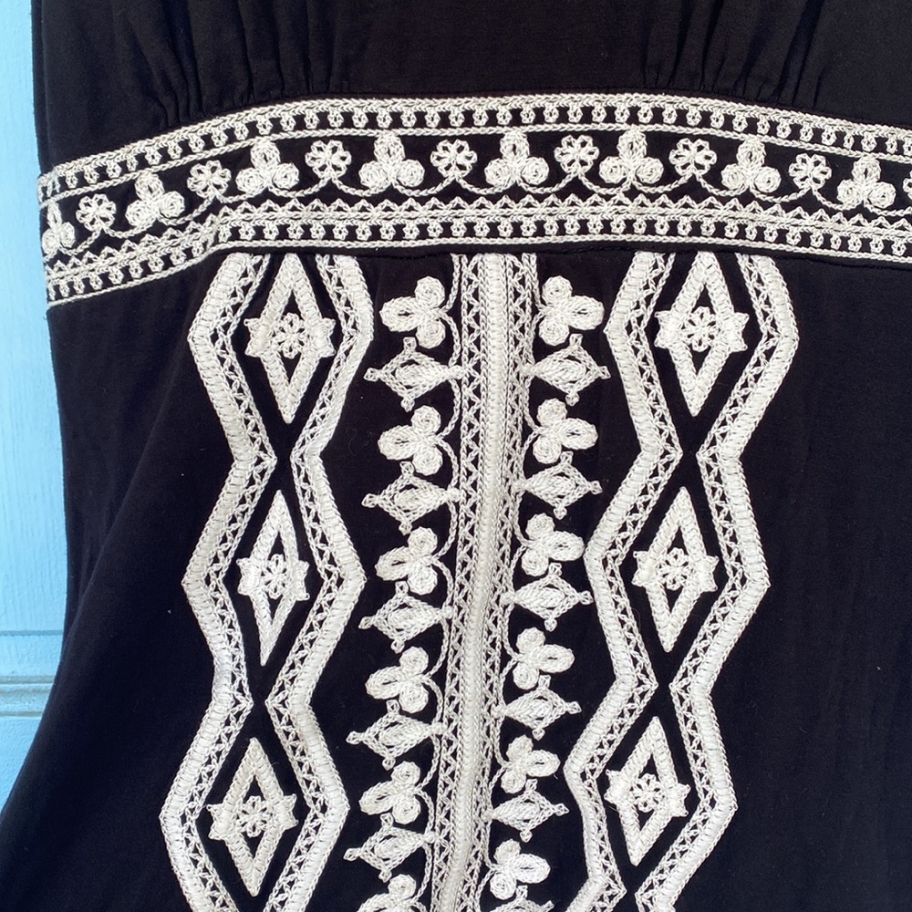 INC Dress Embroidered Black and White size petite small - Picture 8 of 11